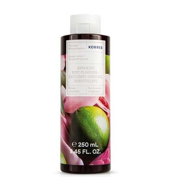 Korres Renewing Showergel Ginger Lime, 250ml
