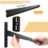 Yalikop 10 Pack Adjustable Shelf Brackets for Double Track System