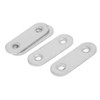 Sourcingmap 45mm Length Flat Metal Repair Mending Fixing Plate Brackets