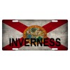 Fast Service Designs Florida State Flag License Plate Metal Sunshine