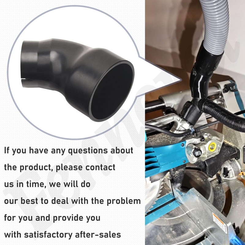 Miter Saw Vacuum Adapter (2 1/2") Compatible with Mak-ita Miter