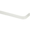 Kenney KN513 Single Curtain Rod, 84"-120", White
