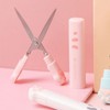 New Semester Prep Mini Compact Portable Ambidextrous Beauty Scissors 02 Mini Scissors - Pink 15ea