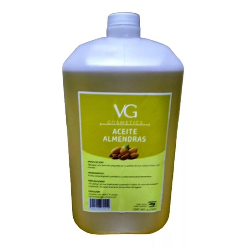 VGCOSMETICS Aceite Masajes Almendras Corporal Spa Profesional 4 Litros