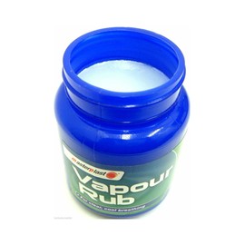 Menthol Vapour Rub Congestion Relief for Chest, Throat & Back Rub Eucalyptus (100g Tub)