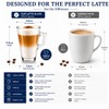 XORX 2 Pack Latte Glass Cups 240ml with Handles
