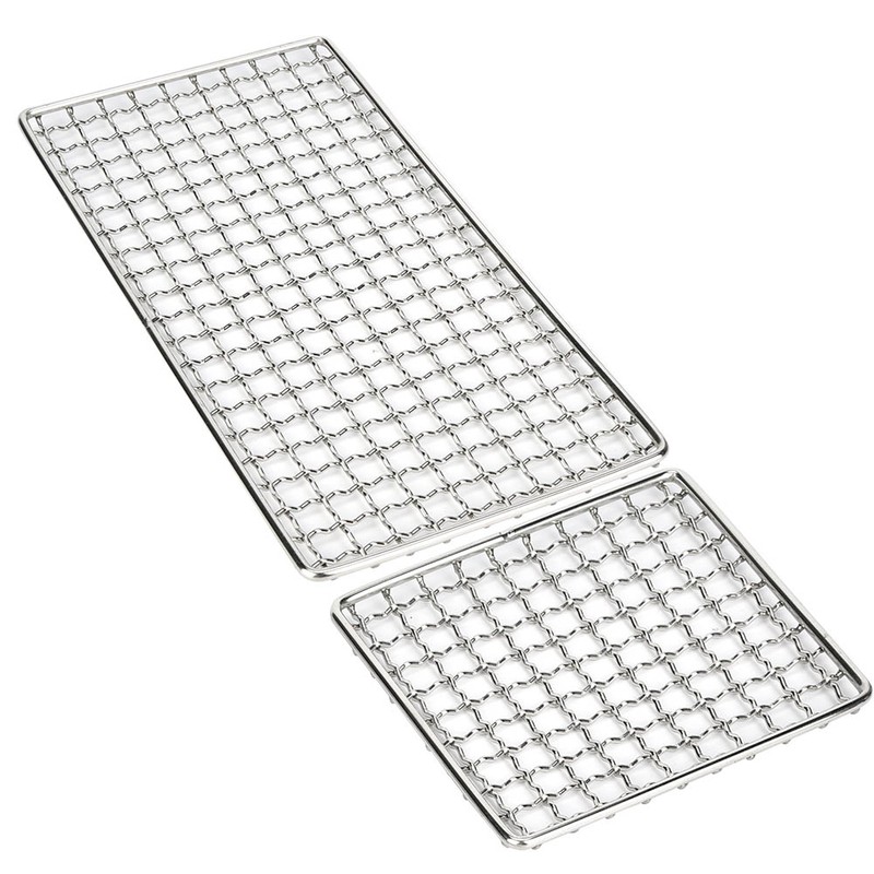 Outdoor Camping Multifunction Stainless Steel Barbecue Wire Mesh BBQ Grill