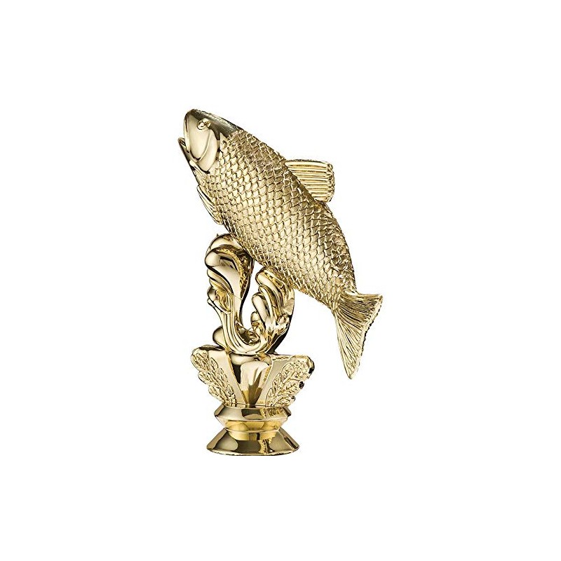 Crown Awards 5" Fish Salmon Trophy On White Base