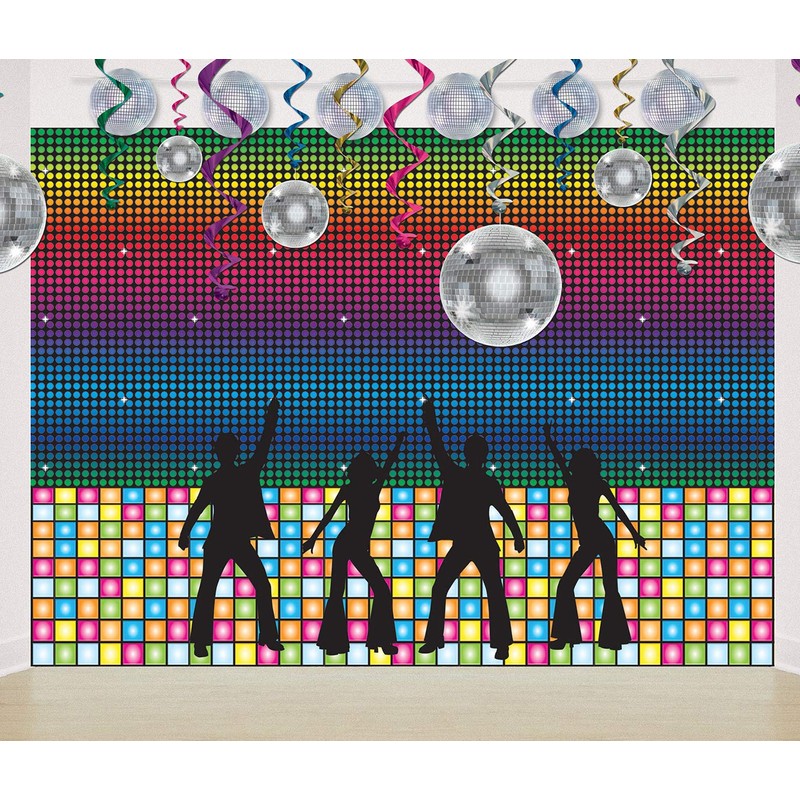 Beistle Disco Silhouettes, 32.75" and 36.5", Black, 54618, 32.75" x