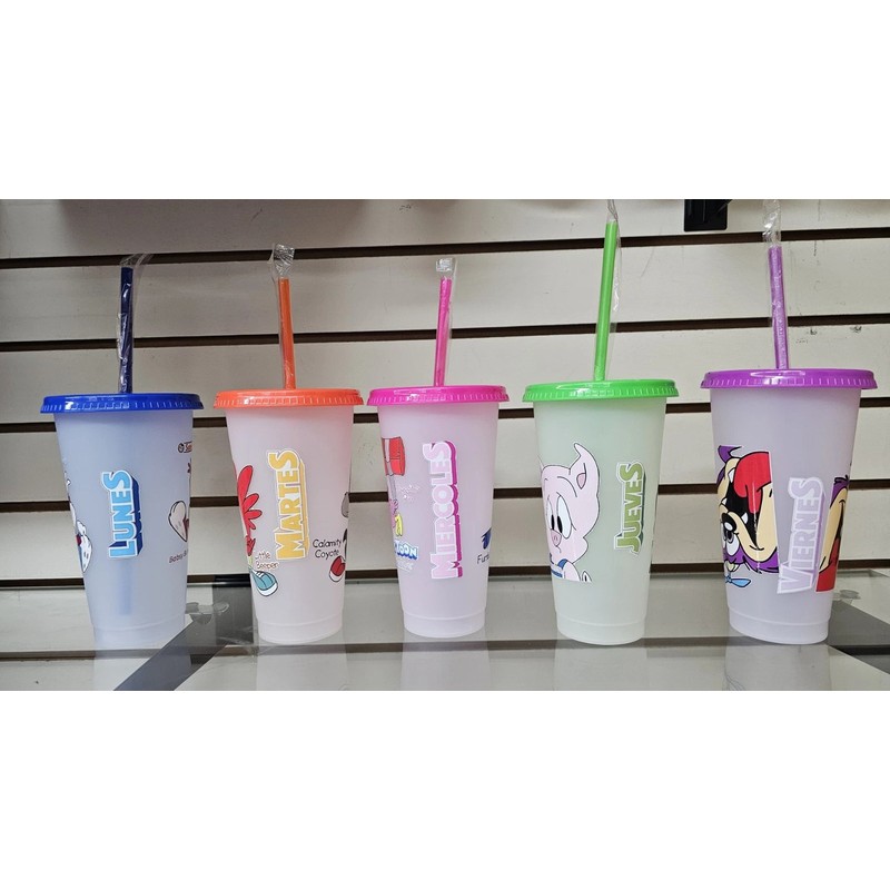 no TINY TOONS Vaso SABRIMAGICOS Plastic change color With Cold