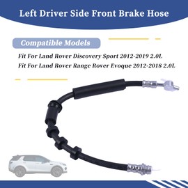 Getfarway Left Driver Side Front Brake Hose LR075355 LR059121 Compatible with Land Rover Discovery Sport 2012-2019 Range Rover Evoque 2012-2018 Replace LR095289 LR135813 (1, Left Driver Side)