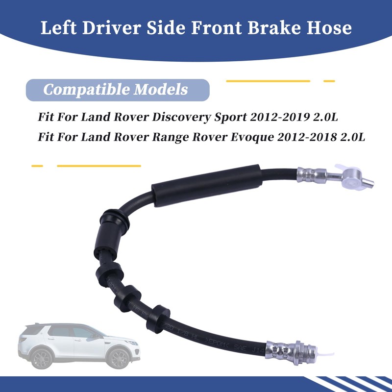 Getfarway Left Driver Side Front Brake Hose LR075355 LR059121 Compatible