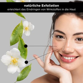 RAU Cosmetics Fruchtsäure Gesichtswasser AHA Tonic 200 ml - Gesichtstonic gegen Unreinheiten und Große Poren für Unreine Haut, Fettige Haut, Reife Haut - Toner mit Weißem Tee und AHA Säuren