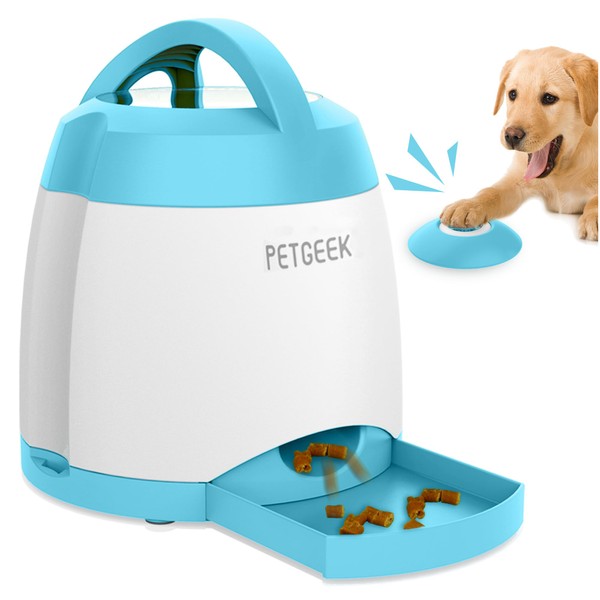 PETGEEK Automatic Dog Treat Dispenser, Puzzle Memory Training Activity Toy-