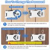 TOKCKYBL Keyless Cabinet Lock with Combination Code - 3-Digit Password