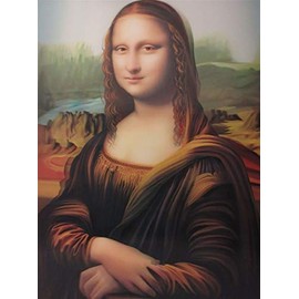 Mona Lisa - 3D Lenticular-12X16 Stunning Poster Print (4021)