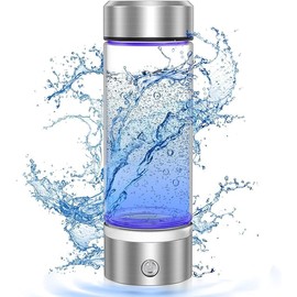 H20 PULSE | Hydrogen Water Bottle Generator | 12.5 Oz - Advanced Pure Titanium PEM SPE Technology | 304 Stainless Steel Lid | 700mAh USB-C Rechargeable | Generates up to 1400ppb in 3 Minutes |