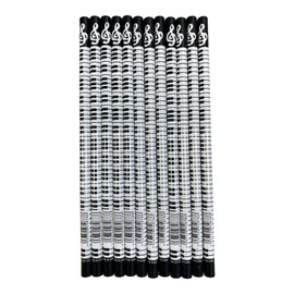 Pack of 12pcs Music Themed Black and White Keyboards HB Pencils