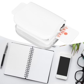 Binding Machines, Mini Manual Multipurpose 6 Holes Cinch Book Binding Machine, Coil Binding Machine for Home Office(White)