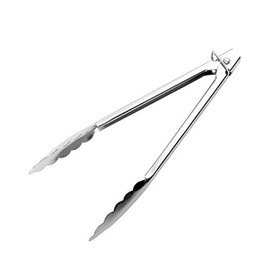 Chef Inox Stainless Steel Utility Tong with Clip, 300 mm Length