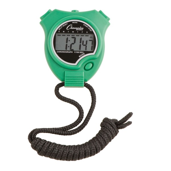 Champion Sports Stopwatch Color Green (910GN), One Size