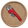 Patchtown Monkey Wrench Patrol Patch - 2" Round Embroidered Patch - Sew-on