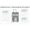 TravelWise Equipaje, Negro -, 1 Small, 2 Medium, 2 Large,