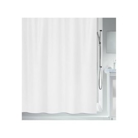 Spirella Primo Bioactive Collection, Textile Shower Curtain, 180 x 200, 100% Polyester, White