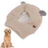 Knitted Rabbits Ear Pet Hat Noise Protection Warm Dog Grooming