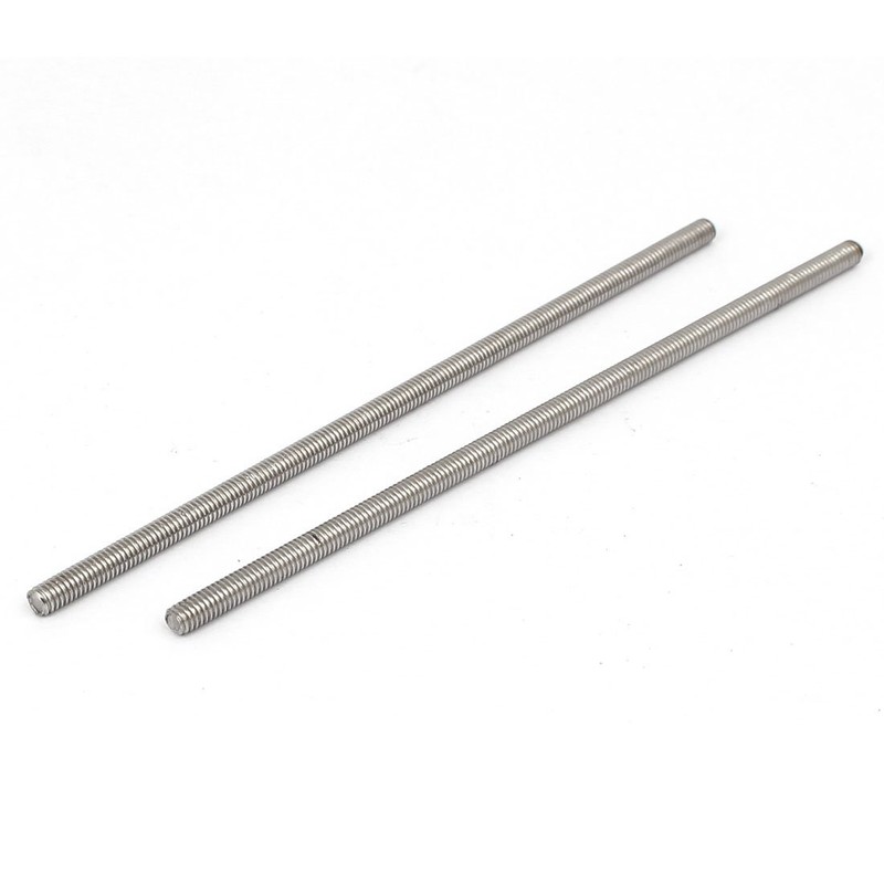 Sourcingmap M4 x 120mm 304 Stainless Steel Fully Threaded Rod