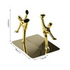 Stainless Steel Kung Fu Man Book Ends Heavy Duty Bookend