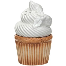 The Bridge Collection 3.25" White Icing Cupcake Christmas Salt and Pepper Shaker Set- 2 Piece Set Bakery Theme Kitchen Salt & Pepper Shakers