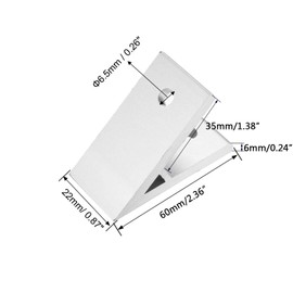 TA-VIGOR 45 Degree Aluminium Corner Brackets 3030 Profile, 3Pcs Corner Joint Connectors Corner Braces for DIY Projects 3D Printer