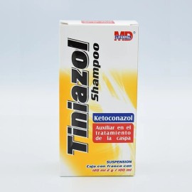 Tiniazol Shampoo – Ketoconazole 2% – Hair Loss, Seborrhea & Dandruff Treatment – 120 ml 🧴🧠🌿