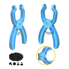 GEOCCI Safety Eye Tool Auxiliary Tool for Attaching Safety Eyes for Crocheting Safety Eyes Crochet Tools for Amigurumi Crochet & Stuffed 5-30mm Animal Eyes Making Supplies Tool（Blue 1pcs）