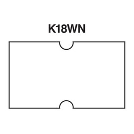 White Labels Without Tamper Proof Slits fit Avery Dennison®/ Sato® M1 "Mighty One" Price Guns 16 Pack (Free Ink roll Included)