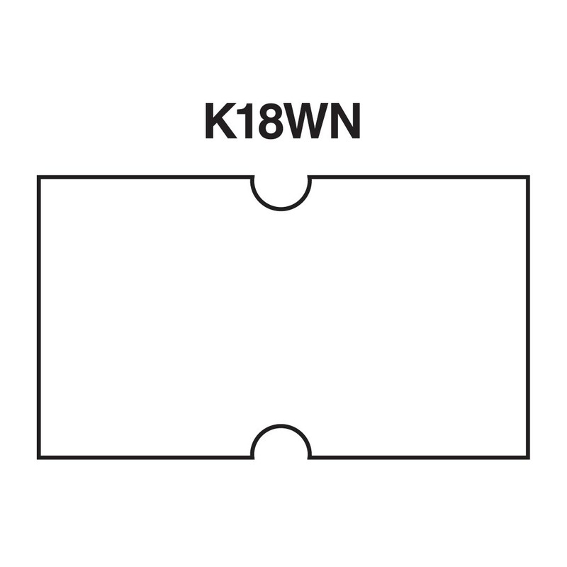 White Labels Without Tamper Proof Slits fit Avery Dennison®/ Sato®