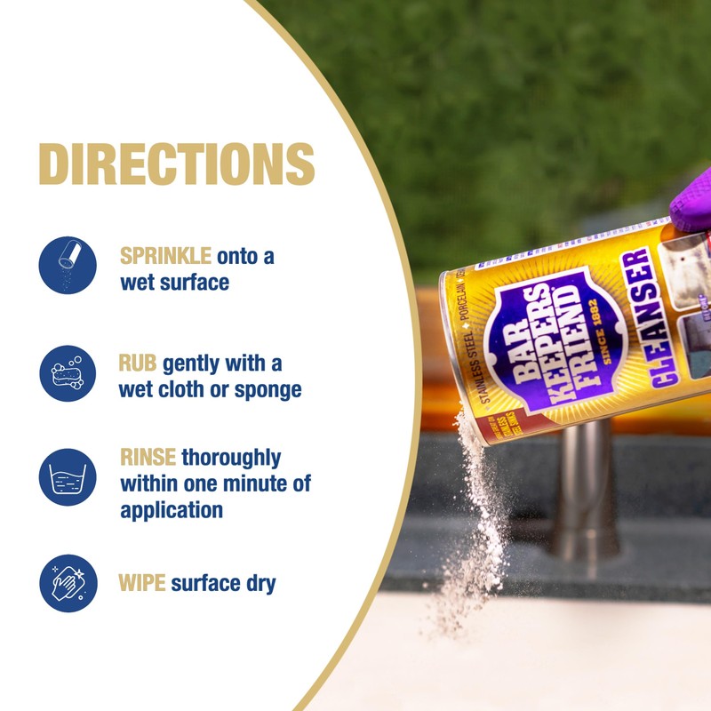 Bar Keepers Friend Powder Cleanser (2 x 12 oz) Multipurpose