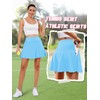 Soudittur Women's Tennis Skirt with Inner Shorts Tennis Skort with
