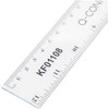 Q-Connect Ruler Shatterproof 300mm Clear (Inches on one side and