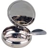 SMOKERTOOLS Modern Silver Round Metal Ashtray
