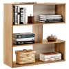 Costway 3-Open Shelf Office Bookcase Bookshelf Storage Organizer w/Anti-Topplin