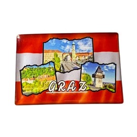 Graz Souvenir, Austria, Graz Fridge Magnet, Styria Souvenir, Graz Magnet, Graz Travel Keepsake, Graz Gift