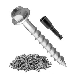 500Pcs SD Connector Screws, #9 x 1-1/2" High-Strength Steel Joist Hanger Screws for Heavy-Duty Connections, 1/4" Hex Drive
