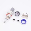 RIH 1/4" NPT Compressed Air Filter Regulator Combo Piggyback, 5