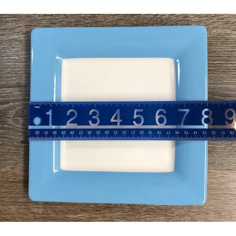 Villeroy & Boch Wonderful World Blue Square Salad Plate ~new~