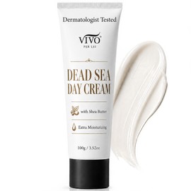 Vivo Per Lei Day Cream - Dead Sea Face Cream for Dull, Dry Skin - Moisturizing Day Cream with Shea Butter - Non Greasy Day Moisturizer - Hydrating Face Cream for Women - 3.4 Fl. Oz.