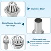PATIKIL Dome Gutter Guard, Stainless Steel Downspout Strainer, Anti-Blocking Strainer