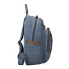 Troop London TRP0255 Classic Canvas Backpack - Small Blue Floral