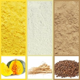 Ingredients: Chamdoori, Green Kisamhwan, Sweet Pumpkin, Dried Bellflower, Roasted Cabbage, / 참두리 청기삼환 재료 단호박 말린도라지 볶은결명자